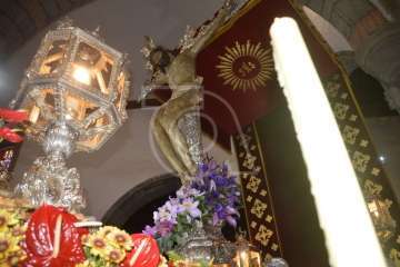 Oficios religiosos del mediodía y procesión del Santo Cristo de Telde (Foto TA)